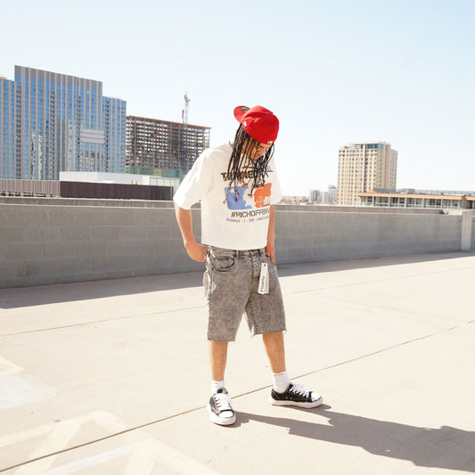 “TRAINED WELL” - BOX TEE - WHITE COLORWAY
