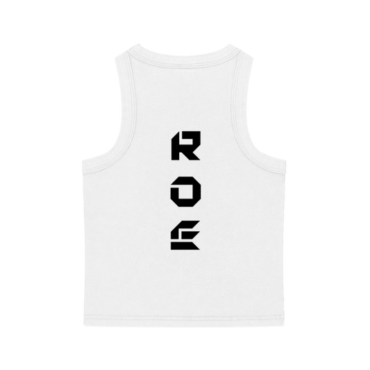 RICHOFF3NVY CROP TOP - WHITE COLORWAY