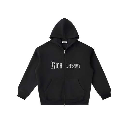RICHOFF3NVY: ESSENTIAL HEAVYWEIGHT POCKET HOODIE (420ASM)